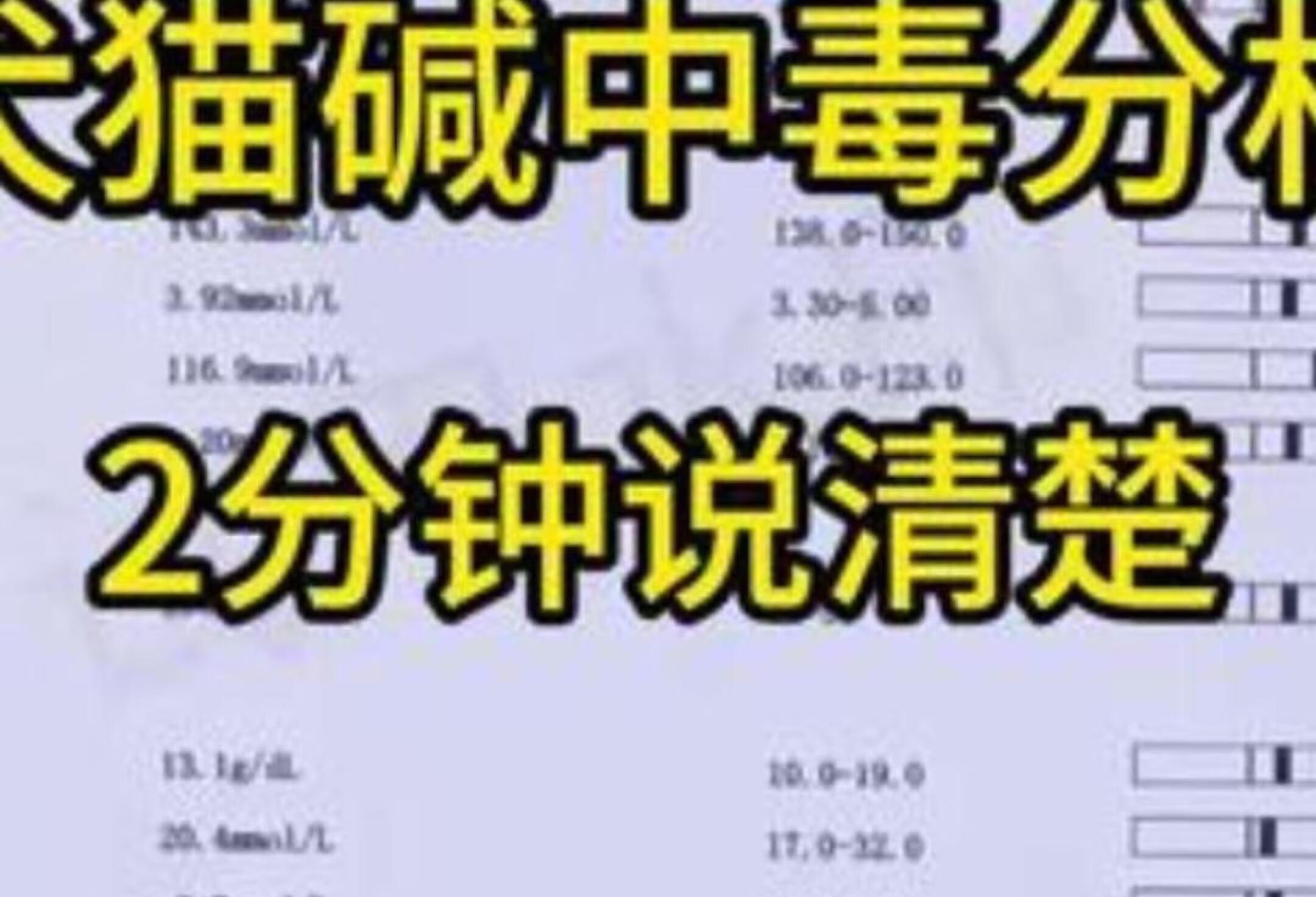 2分钟教你识别宠物碱中毒症状