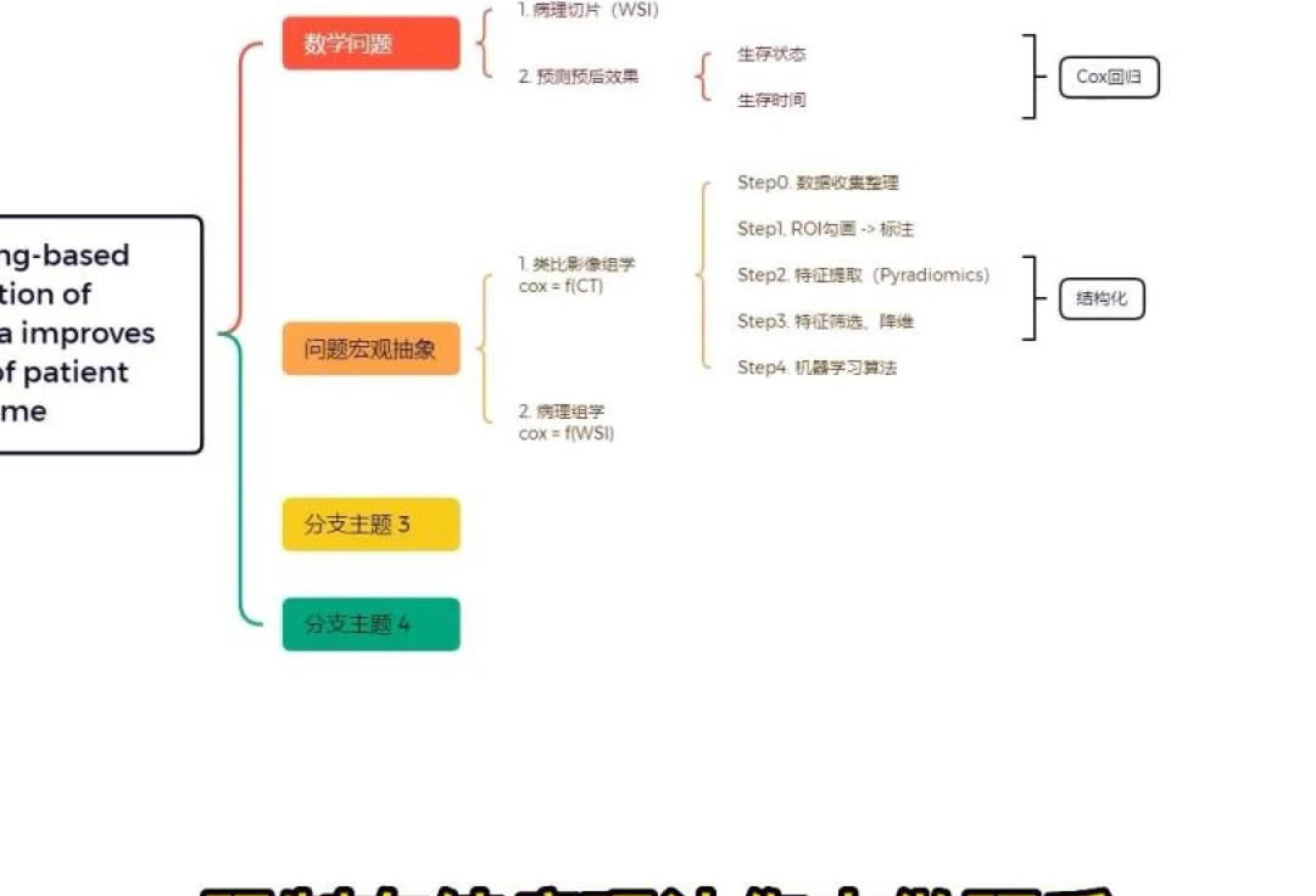 间皮瘤纯病理做预后在影像组学中的应用