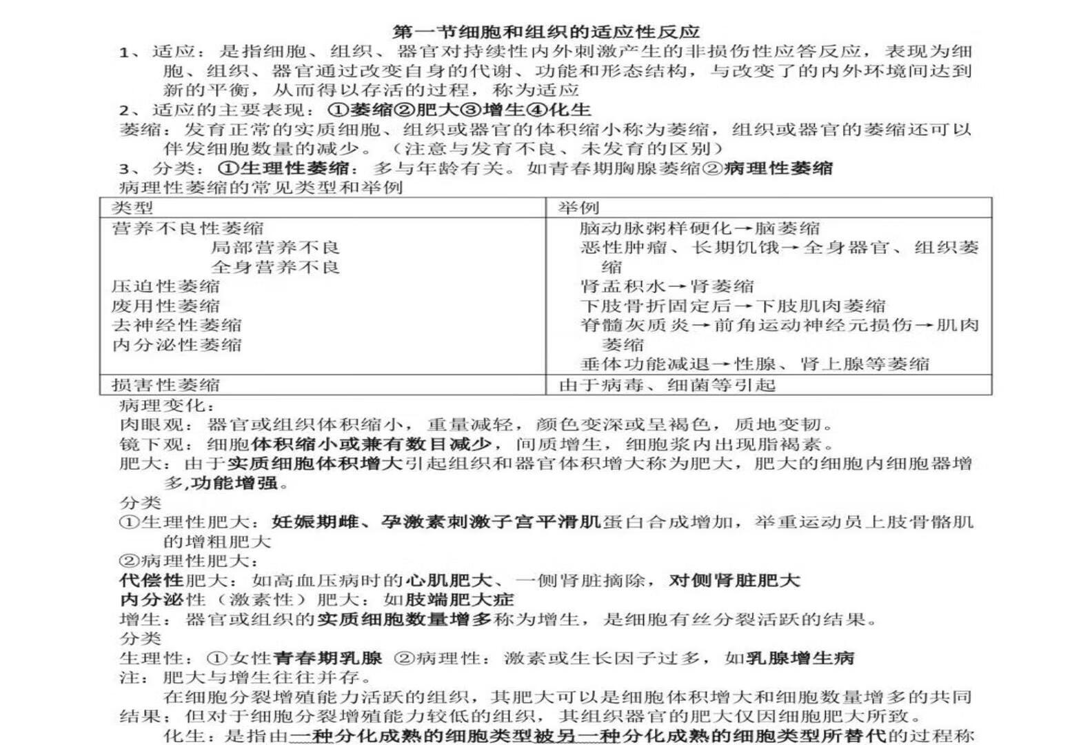 病理学核心知识点