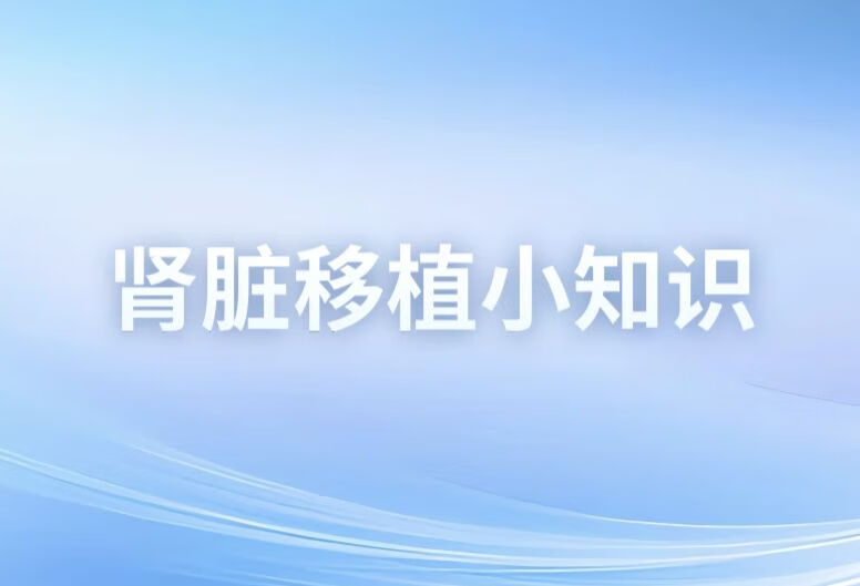 新式肾切除术可大幅缩短肾移植时间