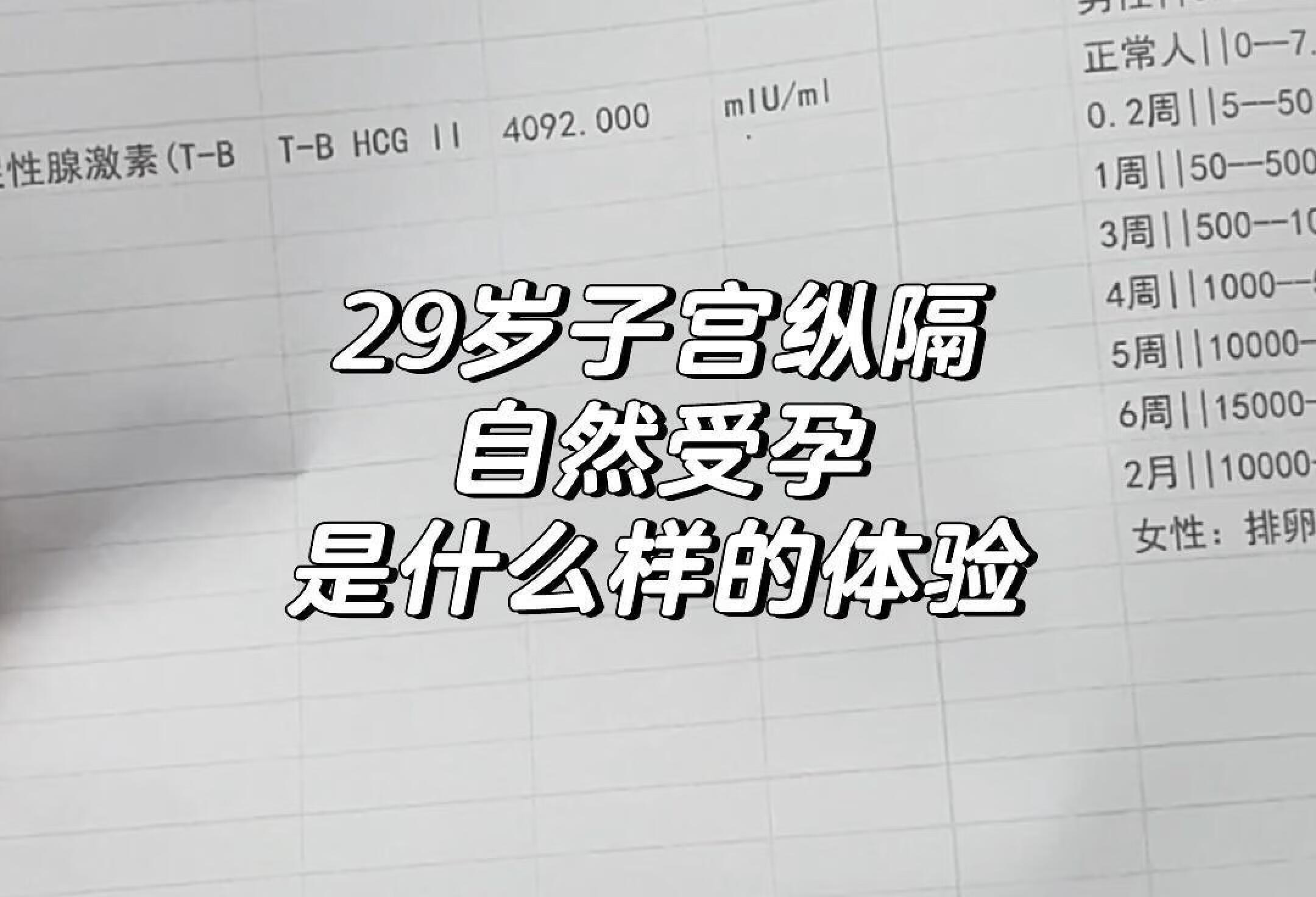 29岁子宫子宫纵隔自然受孕是什么样的体验