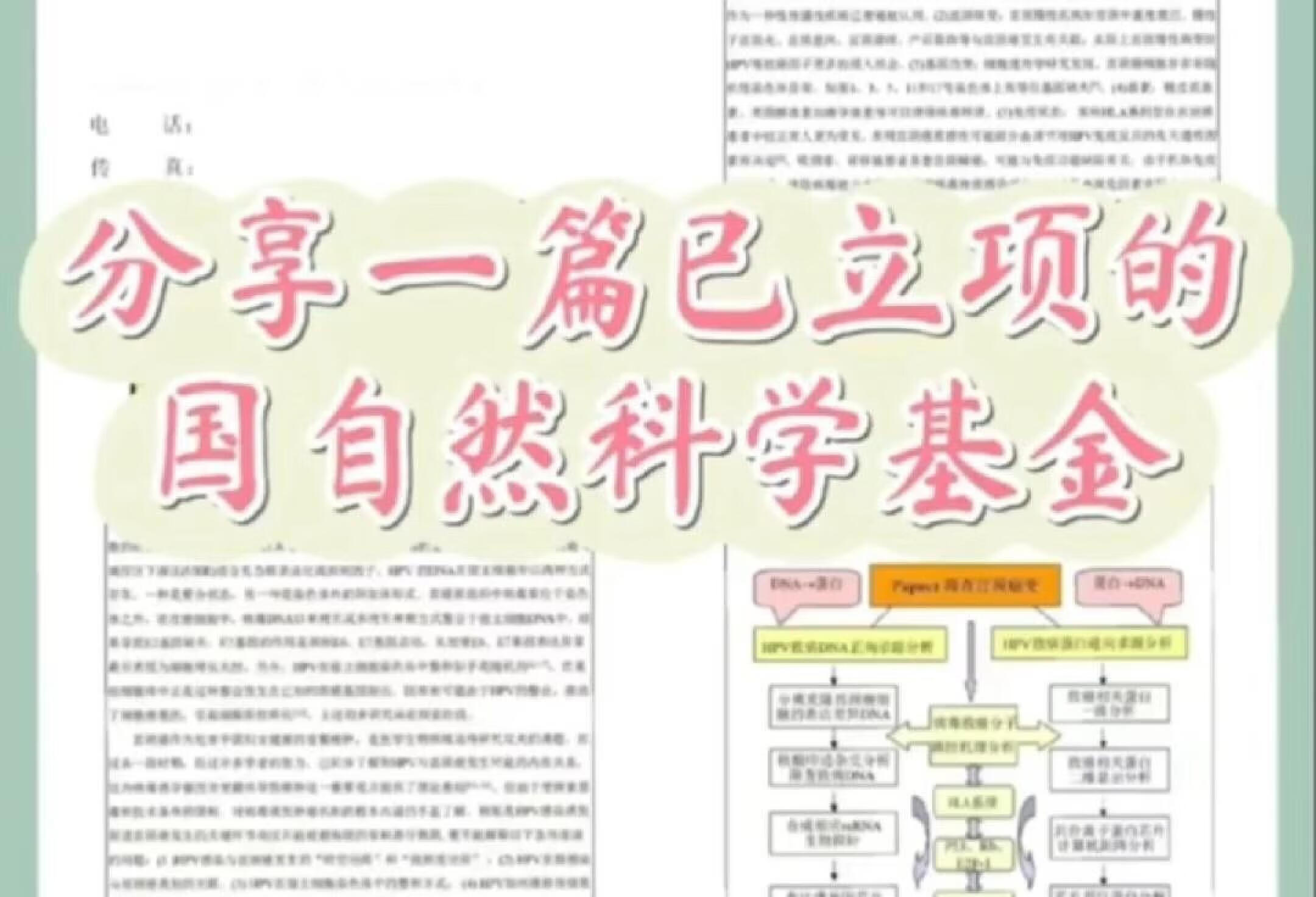 分享一篇已立项的国自然科学基金