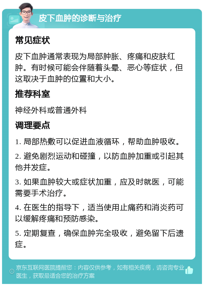 血肿怎么消得快图片