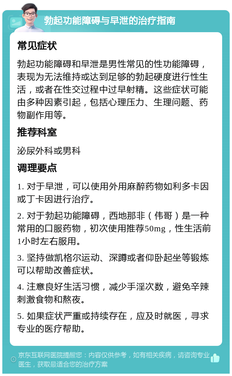 在线问诊:我想开伟哥,医生怎么说?