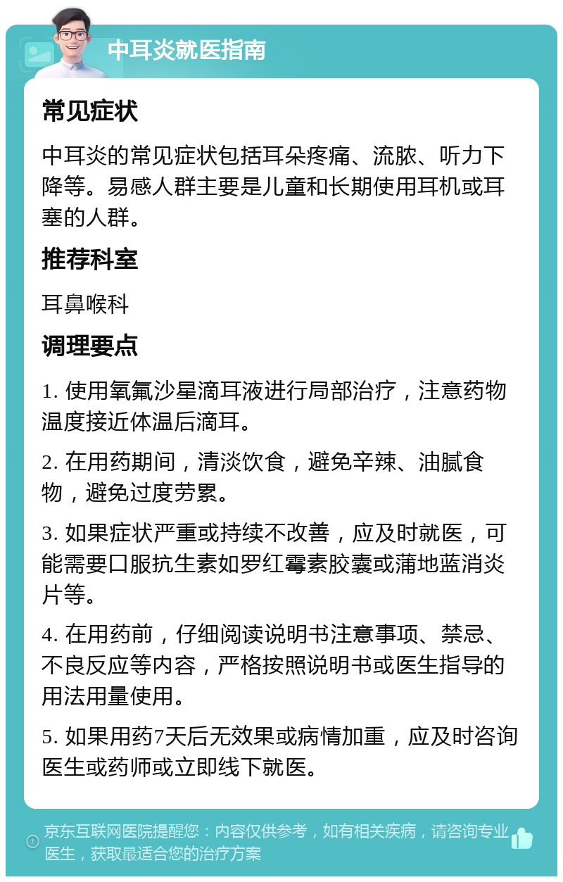 中耳炎吃阿莫西林有用吗百科在线